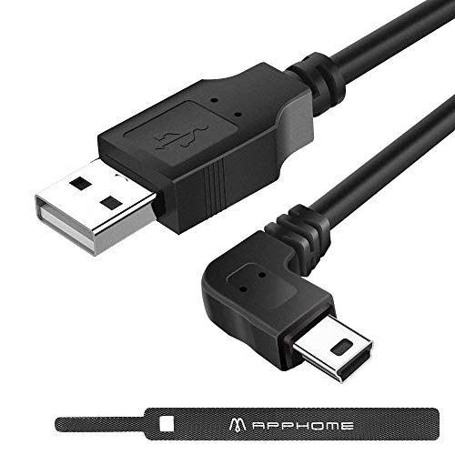 Product Cover APPHOME Mini USB Cable 3.3FT 2Pack USB 2.0 Type A to Mini B Data Charging Cord Compatible with Garmin Nuvi GPS, GoPro Hero 3+, Hero HD, PS3 Controller