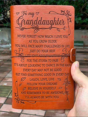 Product Cover Finebaby Grandma to Granddaughter Leather Journal - Laugh - Love - Live 7.88