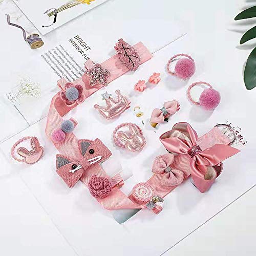 Product Cover Baby hair clips, cute Lucky-M girl color matching hair clips, ponytail hair clips, baby hair clips, hair ring, 36 styles