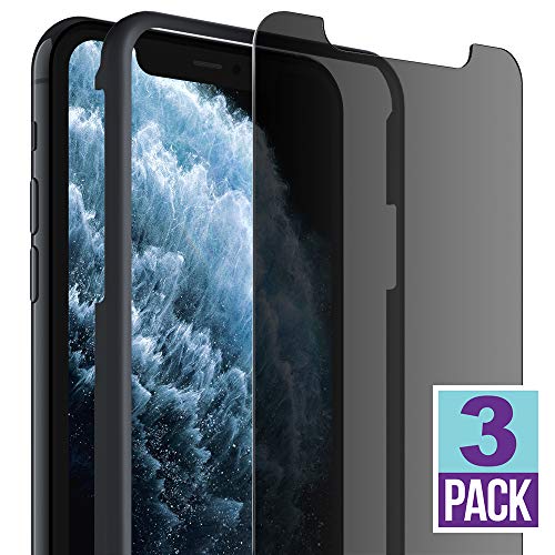 Product Cover FlexGear Privacy Screen Protector for iPhone 11 Pro Max [New Generation] Tempered Glass (3-Pack)