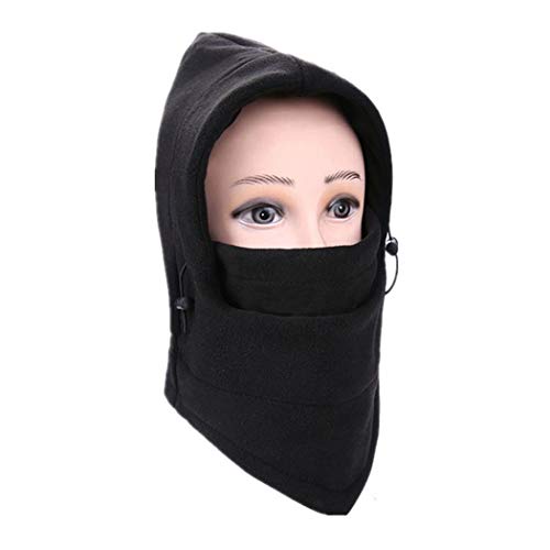 Product Cover Alisena Hooded Neck Warmer,Thermal Fleece Balaclava Beanies Cycling Face Mask Sports Hat