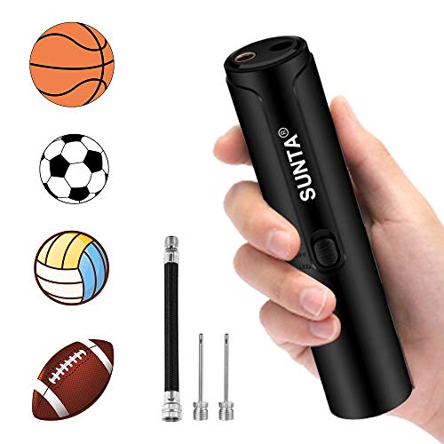 Product Cover Automatic Electric Ball Pump, Air Pump with Needles for Balls, Basketball, Soccer, Volleyball, Football, Rugby, Inflatables and More, Battery Powered