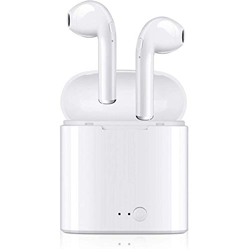 Product Cover Stereo Headphones, 4.2 Earbuds with Charging Case, Waterproof TWS in Ear Headset Built in Mic for Workout, Running, Gym