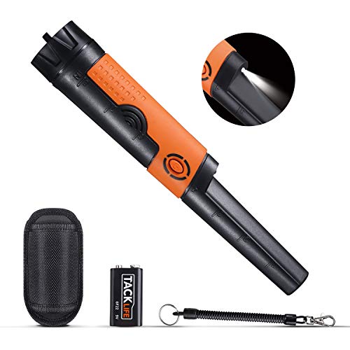 Product Cover TACKLIFE Pinpointer Metal Detector Fully IP68 Waterproof with High Sensitivity, 9.8 Ft Underwater Measuring, Sound/Vibration Indication, 360° Scanning, Holster/Hanging Wire/Battery Included -MPP01