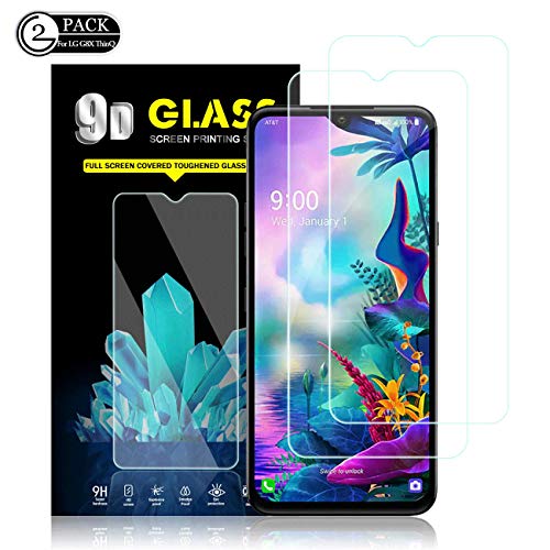 Product Cover LG G8X ThinQ Screen Protector by YEYEBF, [2 Pack] Full Coverage Tempered Glass Screen Protector [Case-Friendly][Anti-Scratch][3D Touch][Bubble-Free] Screen Protector Glass for LG G8X ThinQ