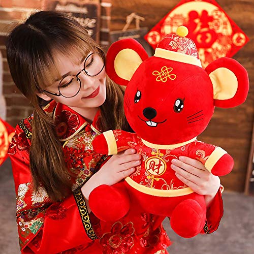 Product Cover Coherny Plush Rat Cartoon Animals 2020 Chinese New Year Zodiac Animal Mouse Stuffed Mascot Toys Gifts for Kids Home Decoration