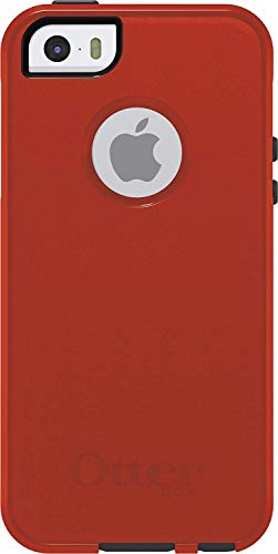 Product Cover OtterBox Commuter Series for iPhone SE, iPhone 5S, iPhone 5 Bulk Packaging Bolt (Lava Orange/Slate Grey)