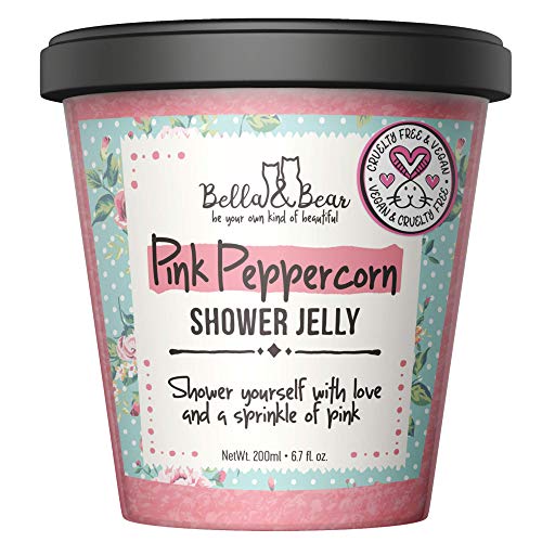 Product Cover Bella and Bear - Pink Peppercorn Shower and Bath Jelly 6.7oz - Cruelty Free - Vegan