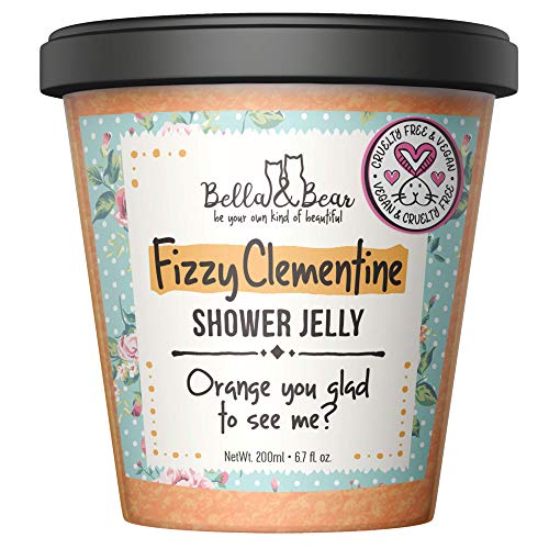 Product Cover Bella and Bear - Fizzy Clementine Shower and Bath Jelly 6.7oz - Cruelty Free - Vegan