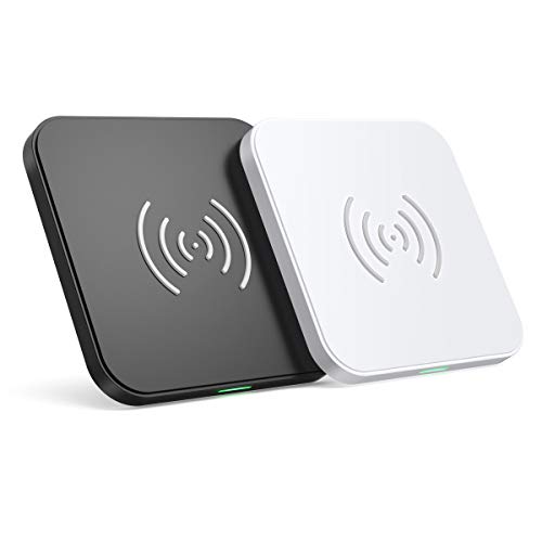 Product Cover CHOETECH Wireless Charger (2 Pack),10W Max Qi-Certified Fast Wireless Charging Pad Compatible with iPhone 11/11 Pro/11 Pro Max/XS Max/XS/X/8, Samsung Galaxy Note 10/Note 10 Plus/S10/S10+, AirPods Pro