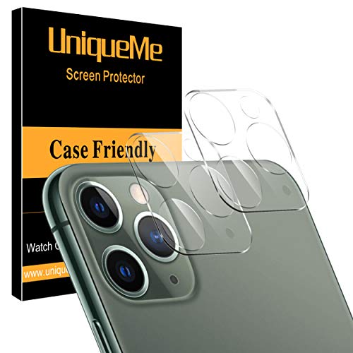 Product Cover [ 2 Pack ] UniqueMe Camera Lens Protector for iPhone 11 Pro/iPhone 11 Pro Max [High Definition] Scratch Resistant