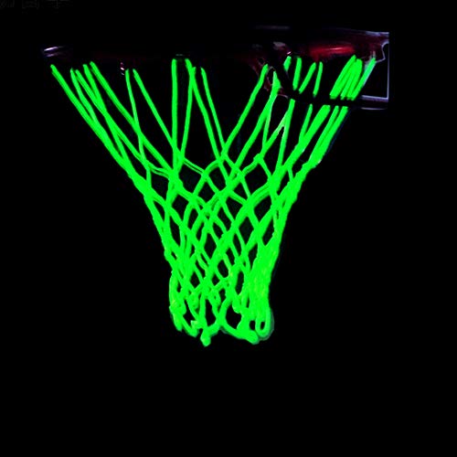 Product Cover MABALAR Glow in The Dark Basketball Net - Outdoor Net and Basketball Hoop Accessories, Standard Regulation Size for Outside Basketball Rims, Kids Backboard and Rim (Yellow)