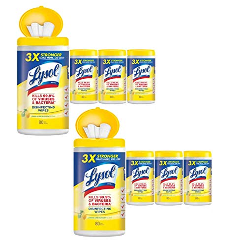 Product Cover Disinfecting Wipes, Lemon & Lime Blossom, 320ct,Packaging May Vary (Pack of 8)