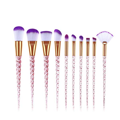 Product Cover Werall 10pcs Fashion Professional Highlight Lip Eyeshadow Brush Makeup Brushes Set Brush Sets