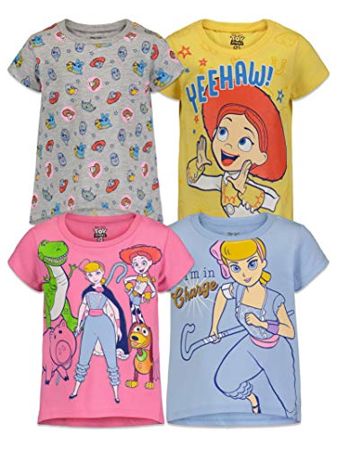 Product Cover Disney Toy Story Girls 4 Pack Short Sleeve T-Shirts