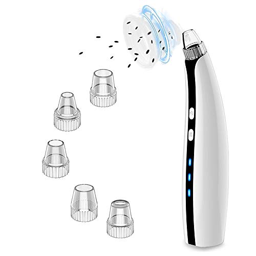 Product Cover JINGMAX Blackhead Remover Vacuum,USB Rechargeable Extractor Removal Tool,Electric Face Nose Blackhead Suction Remover With 5 Replacement Probes