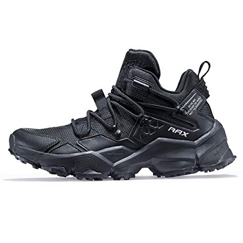 Product Cover RAX Men's Cushioning Outdoor Antiskid Hiking Shoe Lightweight Trekking Camping Shoe(11 US) Black