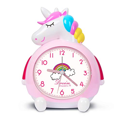 Product Cover Unicorn Alarm Clock for Kids Wake Up Night with Loud Music Alarm, Ideal Gifts for Kids Party Supplies Bedroom Decoration