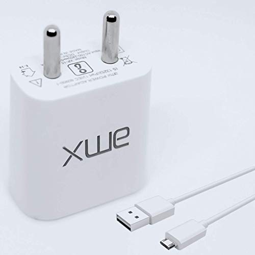 Product Cover AMX 1-Port 1A/5W USB Wall Charger with Micro USB Cable Compatible with iPhone/iPad/iPod, Galaxy/Note,Pixel, LG, HTC, Android, iOS and More...