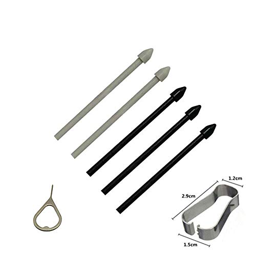 Product Cover Galaxy Tab S6 Touch Stylus Pen Replacement Tips Nibs Parts for Samsung Galaxy Tab S6 SM-T860 T860 T865 T867 2019' All Verison Stylus S Pen Replacement Tips/Nibs (Black)