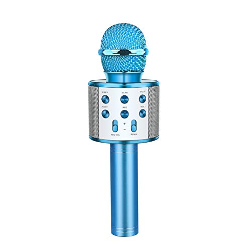 Product Cover dmazing Toys for 5-12 Year Old Boys, Bluetooth Microphone Toys for Kids Stocking fillers Age 8-12 Microphone Portable School Play Set Toys for 5-12 Year Old Girls Kids Boys Blue