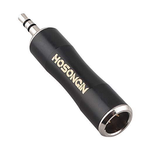 Product Cover 3.5mm TRS to Mini XLR Male Adapter, HOSONGIN 3-PIN Mini-XLR Male to 1/8