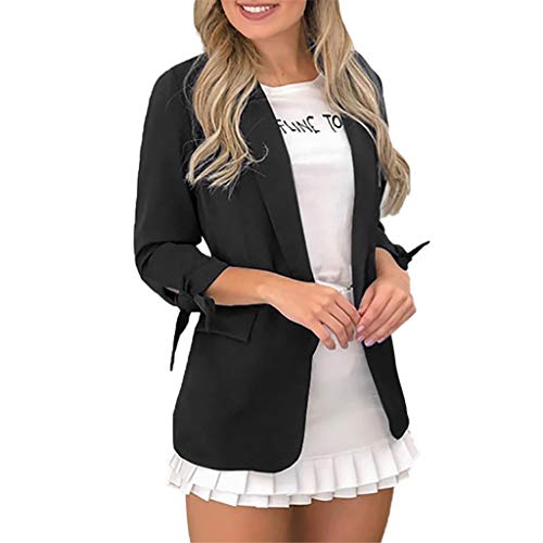 Product Cover FANGTION Womens Ladies Solid Turn Down Collar Jacket Long Sleeve Coat Pocket Outerwear