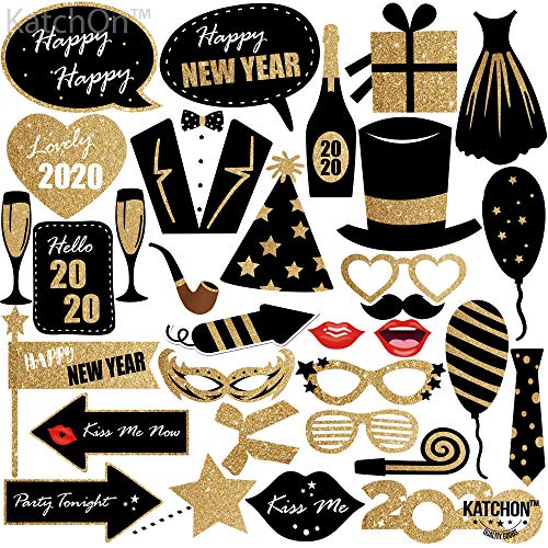 Product Cover Happy New Year Hanging Swirls - Pack of 32 | New Years Eve Party Supplies 2020 | New Year Party Decorations 2020 | Great for New Years Party Decoration 2020 | Hollywood Oscar NYE Decorations 2020