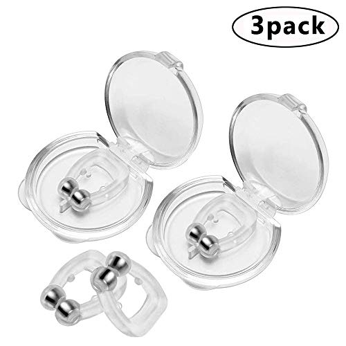 Product Cover Clipple Anti Snoring Devices,Snoring Solution Silicone Snoring Magnetic Anti Snore Clip Snore Stopper Nose Clip Stop (3pack))