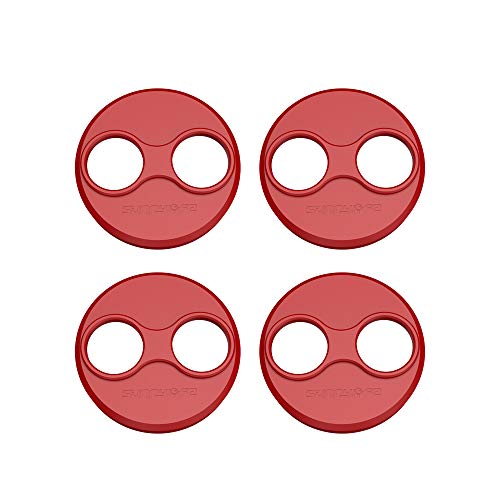 Product Cover Anbee CNC Aluminum Motor Cap Dust Cover Protector Compatible with DJI Mavic Mini Drone, Pack of 4 (Red)