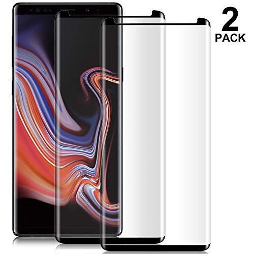 Product Cover GMLS Note 9 Screen Protector,Cafetec [9H Hardness][Anti-Fingerprint][Anti-Scratch] Tempered Glass Screen Protector Compatible with Samsung Galaxy Note 9 Black