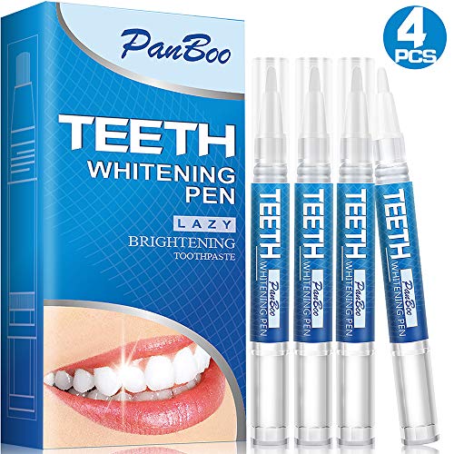 Product Cover Teeth Whitening Pen with 4x3ml Natural Tooth Whitening Gel Removes Stains Safely,30+ Uses, Painless, No Sensitivity,Travel-Friendly, Easy To Use,Best Effective Tooth Whitener