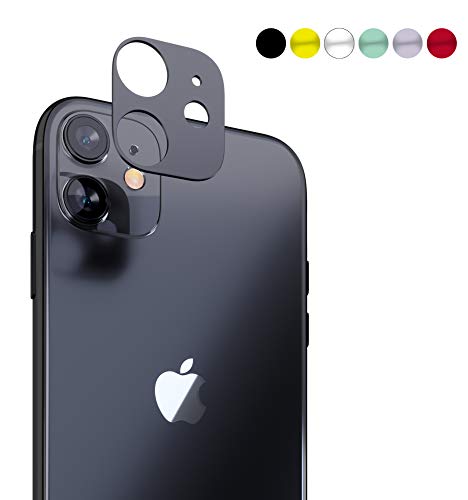 Product Cover innoGadgets Camera Protector Compatible with iPhone 11 | Camera Cover, Lens Protector | Protection Against Shocks and Scratches | Dust Free Installation with Cleaning Set | Black
