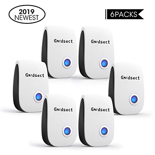 Product Cover Ultrasonic Pest Repeller Plug in Insect Repellent Control Rodent Bugs Roaches Mosquitoes Mice Spiders Ants and More, Human Pet Safe Non Toxic Repellent (6 Packs)