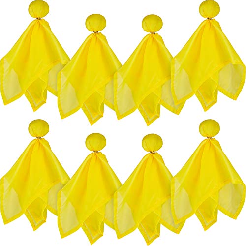 Product Cover Gejoy 8 Pieces Penalty Flag Football Challenge Flags Football Referee Flag for Party Accessory (Yellow)