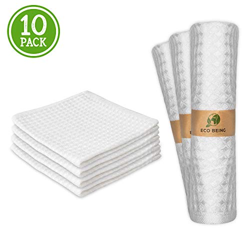 Product Cover EcoBeing Paperless Bamboo Towels. Eco Friendly 100% Natural Bamboo Towels are Highly Absorbent, Washable, Reusable, Renewable. Sturdy, Soft Unpaper Bamboo Cloths are Sustainable & Biodegradable