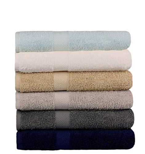 Product Cover BEST TOWEL 6-Pack Bath Towels - Extra-Absorbent - 100% Cotton - 27