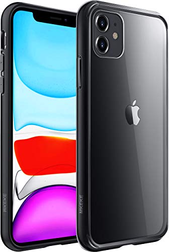 Product Cover Mkeke Compatible with iPhone 11 Case, Clear iPhone 11 Cases Cover for iPhone 11 6.1 Inch-Black
