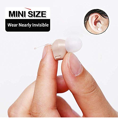 Product Cover Mini Sound Amplifier，Hearing Ampilifier，Noise Reduction, Enhanced Speech, Easy to Hide and Comfortable to wear, for Adults and Seniors Left and Right Ears (3-Year Warranty)