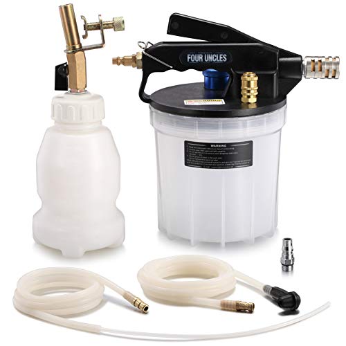 Product Cover FOUR UNCLES 2L Vacuum Brake Bleeder Air Brake Fluid Bleeder Kit with 2L Brake Fluid Extractor and 1L Refilling Bottle