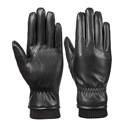 Product Cover Women Winter Leather Gloves Touchscreen Dress Driving Gloves with Warm Soft Fleece Lining