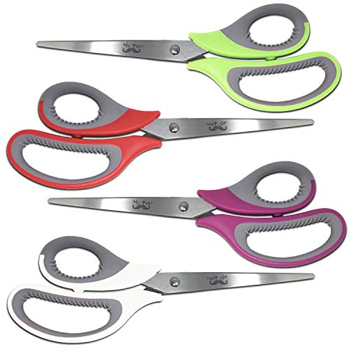 Product Cover Mr. Pen- Scissors, 8 inch, Pack of 4, Scissor, Scissors for Office, Craft Scissors, Scissors Bulk, Office Scissors, Sharp Scissors, Paper Scissors, Fabric Sisscors, Adult Scissors, Crafting Scissors