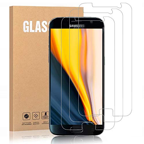 Product Cover LasGame Samsung Galaxy S7 Screen Protector, [2 Pack] 9H Hardness Anti-Scratch Full Coverage Tempered Glass Screen Protector Film for Samsung Galaxy S7