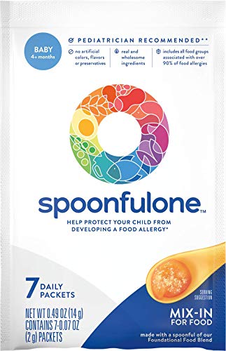 Product Cover SpoonfulOne Allergen Introduction Daily Mix-ins | Certified Organic by Oregon Tilth | Baby Food Once-Daily Add-in (Organic, 7 Pack)