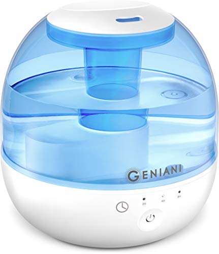 Product Cover GENIANI Ultrasonic Cool Mist Humidifier - 2L Water Tank Humidifiers for Bedroom/Living Room/Baby with Night Light - Auto Shut Off and Filter-Free - 2 Year Warranty (2nd Generation)