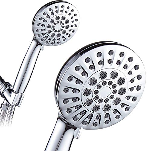 Product Cover Handheld Shower Head with Hose,6 Spray Setting High Pressure Hand Held Shower Heads 4.3