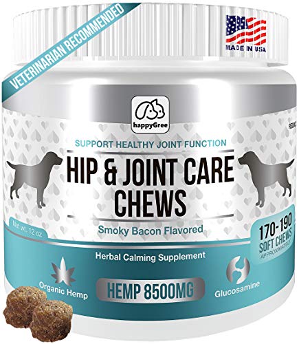 Product Cover BEST HIP & JOINT SUPPLEMENTS FOR DOGS: Product of USA- Natural Pain Relief & Mobility + Аnti-inflammatory and Аnti-arthritic effects Maximum strength Glucosamine & Chondroitin- 170/190 Soft Chews