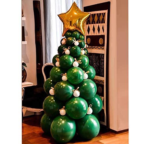 Product Cover BONROPIN Christmas Balloon Garland Arch kit 96 Pieces Christmas Tree Balloons for Christmas Party Decorations