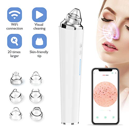 Product Cover Electric Blackhead Remover, TONDOZEN Wifi Visual Blackhead Vacuum Suction with HD 1080P 5MP 8MM Microscopic Pore Cleaner, Comedone Acne Extractor, for Facial Nose Care Tools Suitable for Men and Women