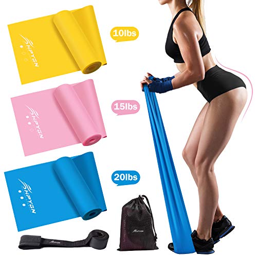 Product Cover HPYGN Resistance Bands Set, Exercise Bands for Physical Therapy, Strength Training, Yoga, Pilates, Stretching, Non-Latex Elastic Band With Different Strengths,Workout Bands with Door Anchor